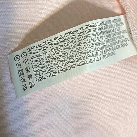 NWT Forever 21 F21 Light Pale Pink High-Slit Bodycon Midi Pencil Pull-On Skirt S - Picture 14 of 14